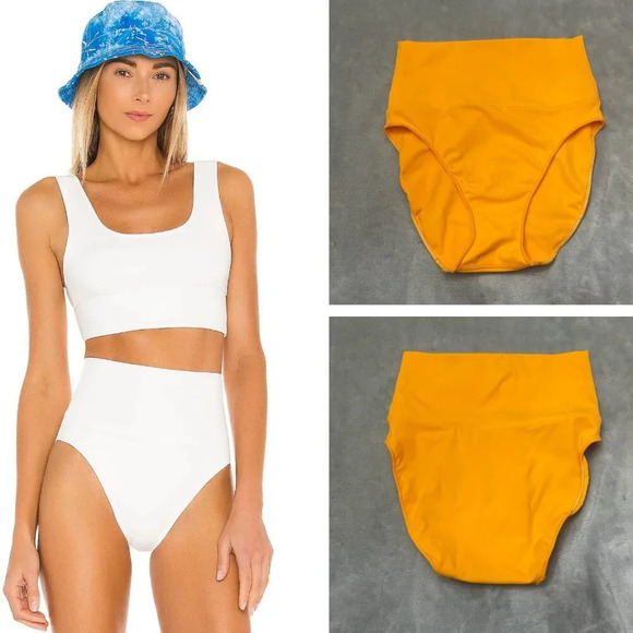 New! It’s Now Cool x Free People Contour High Waist Bikini Bottom 27284 - Picture 2 of 7